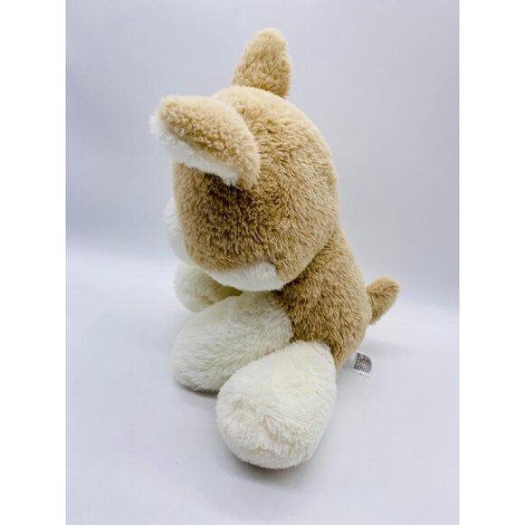 Spark Create Imagine Dog Plush Tan & White Puppy  Shiba Inu, Corgi, Husky  12” - Picture 2 of 8